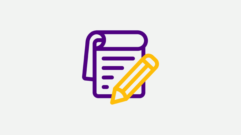 icon of a pad of paper and pencil