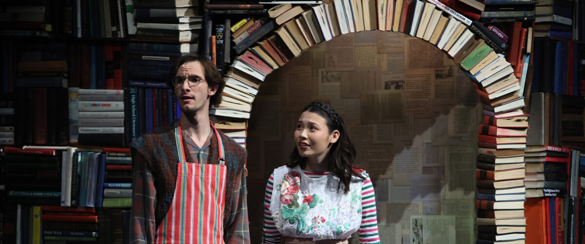 Students acting in a theatre performance