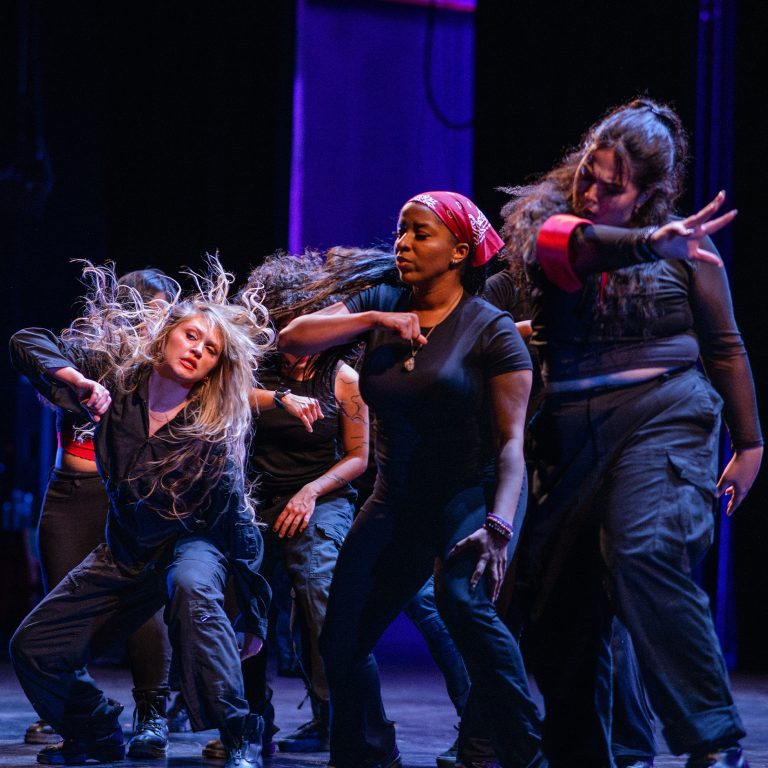 Dancers performing during the Sankofa Step Competition